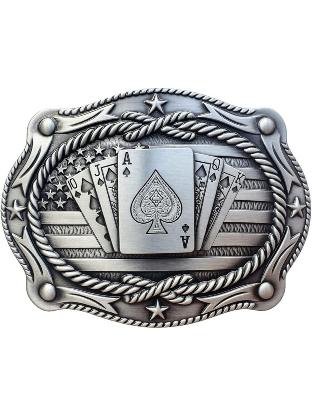 Men 012 Grey Poker Vintage Cowboy Buckle Texas Map Longhorn Rodeo Belt